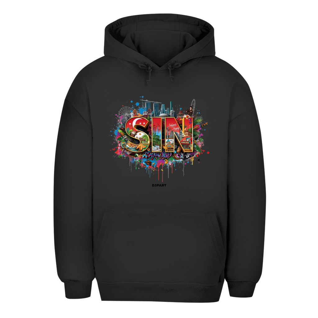D3PART™ - Singapur I SIN - Signature Oversized Hoodie