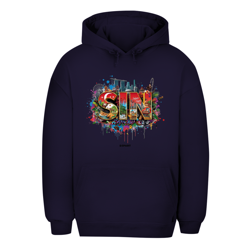 D3PART™ - Singapur I SIN - Signature Oversized Hoodie
