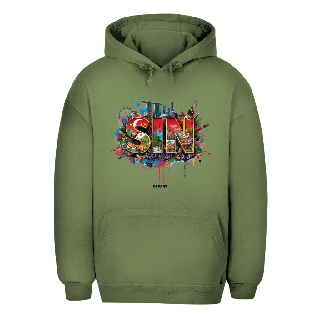 D3PART™ - Singapur I SIN - Signature Oversized Hoodie