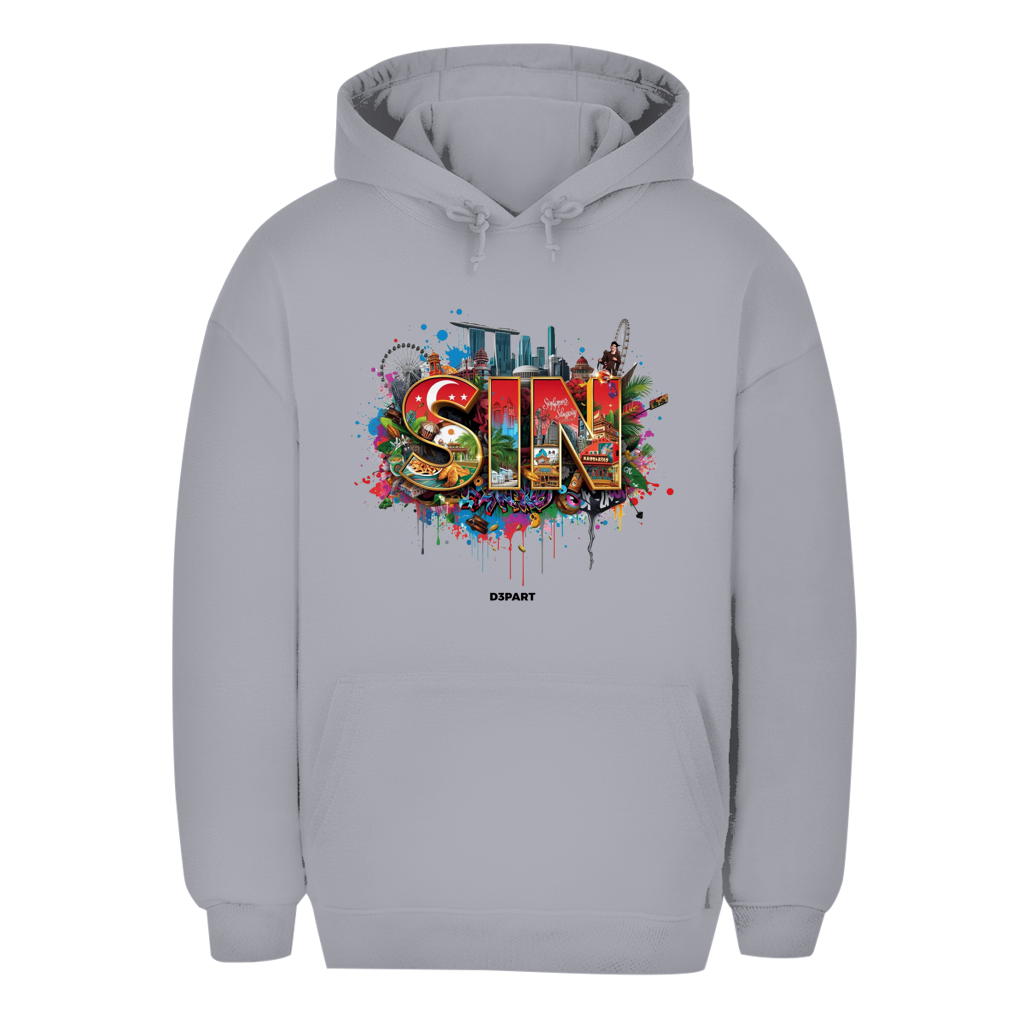D3PART™ - Singapur I SIN - Signature Oversized Hoodie