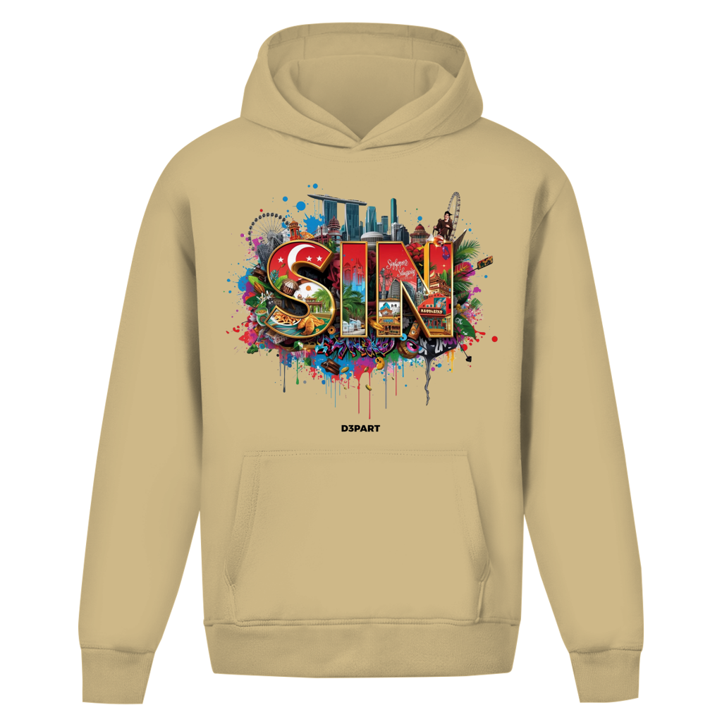 D3PART™ - Singapur I SIN - Core Oversized Hoodie
