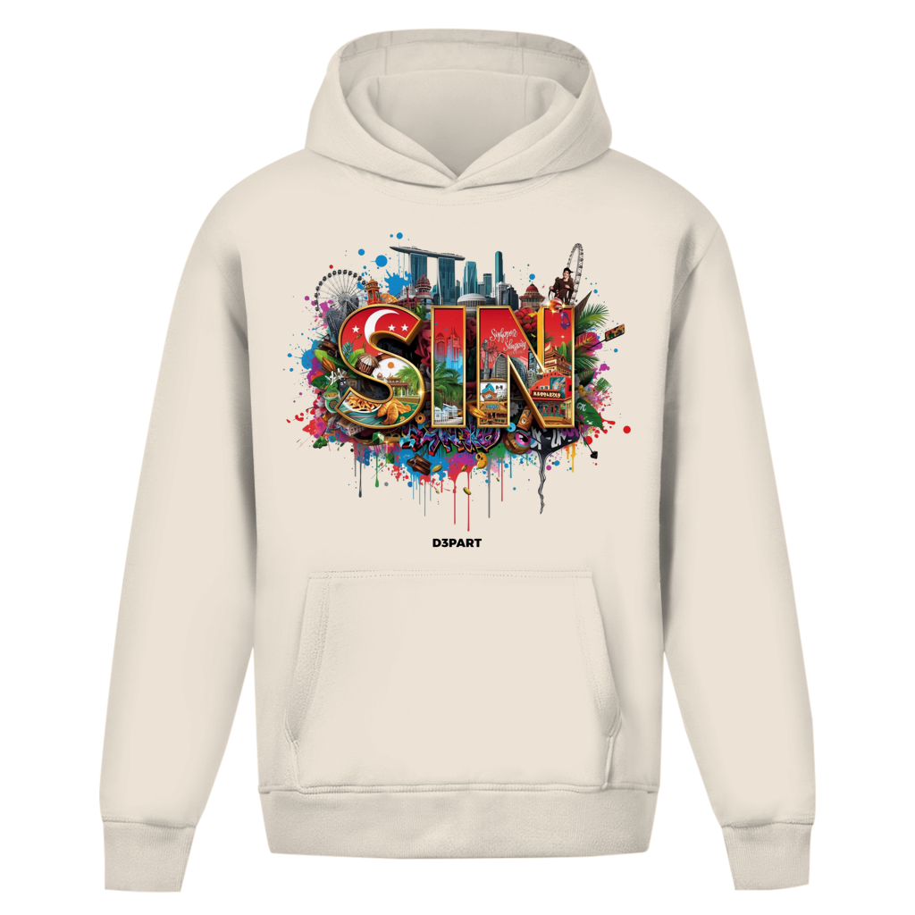 D3PART™ - Singapur I SIN - Core Oversized Hoodie