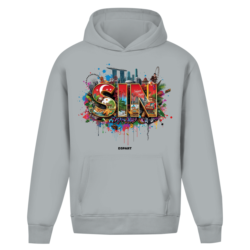 D3PART™ - Singapur I SIN - Core Oversized Hoodie