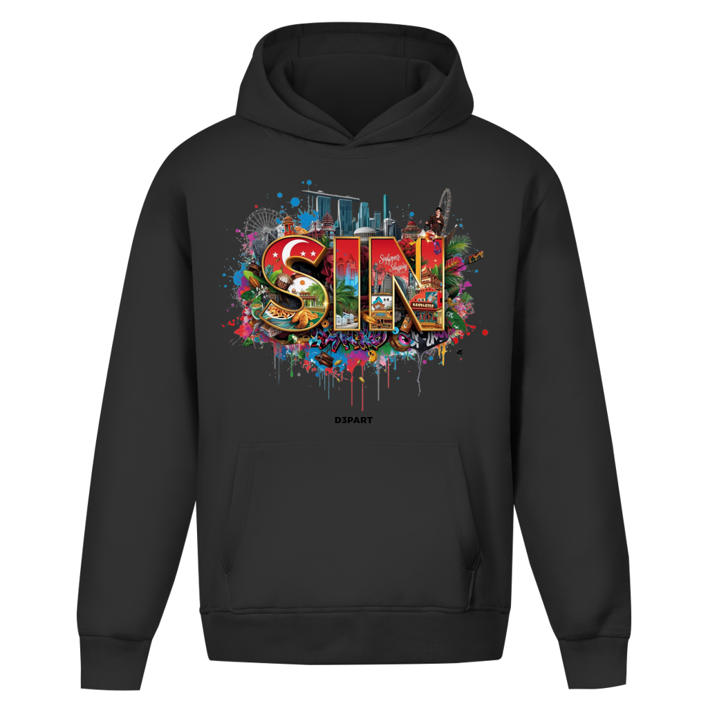 D3PART™ - Singapur I SIN - Core Oversized Hoodie