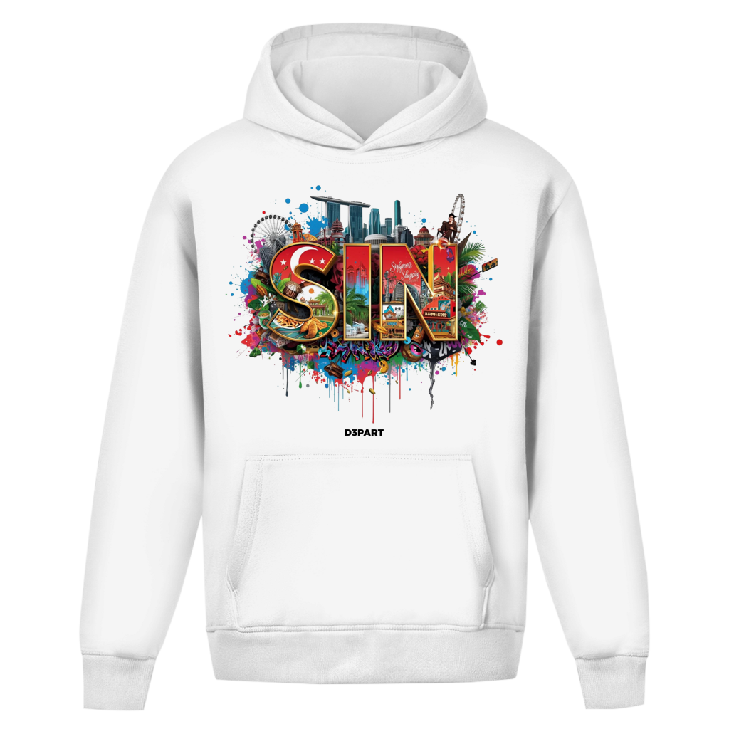 D3PART™ - Singapur I SIN - Core Oversized Hoodie
